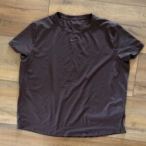 Nike One Brown Dri-Fit Short Sleeve Womens Tee